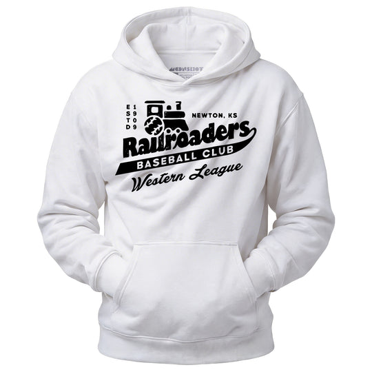 Newton Railroaders - Kansas - Vintage Defunct Baseball Teams - Unisex Hoodie
