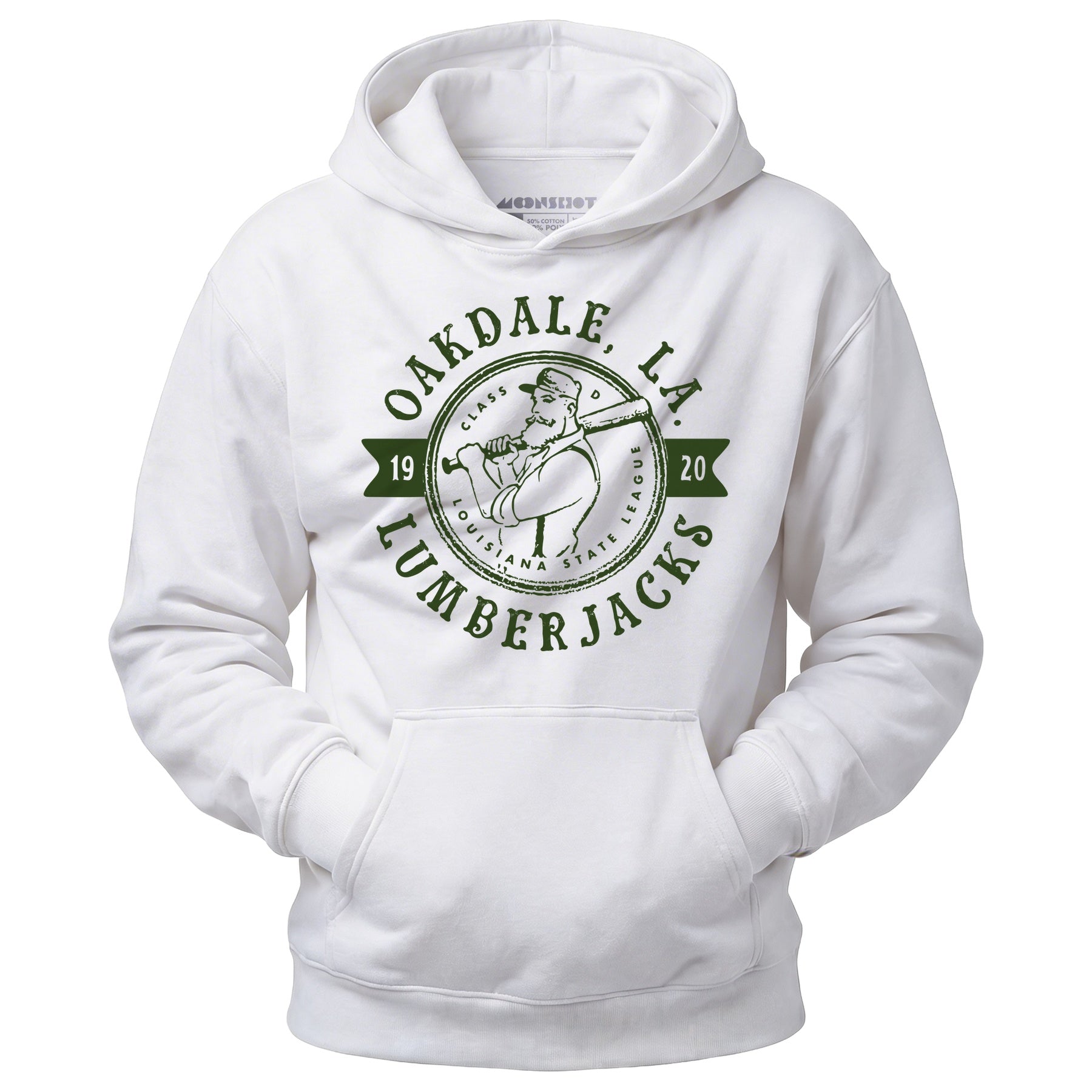 Oakdale Lumberjacks - Louisiana - Vintage Defunct Baseball Teams - Unisex Hoodie