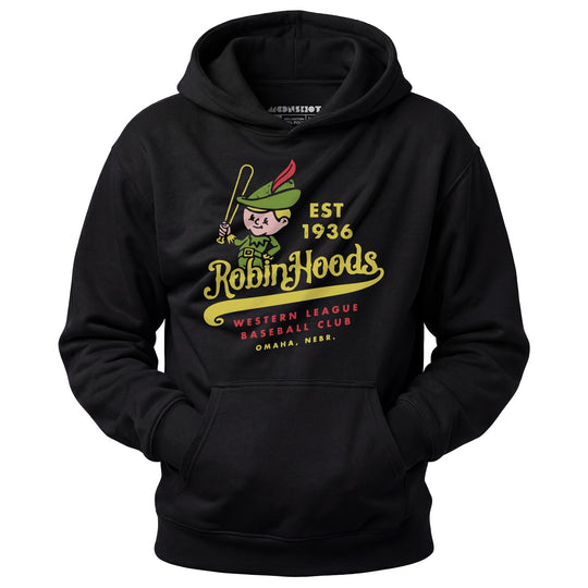 Omaha Robin Hoods - Nebraska - Vintage Defunct Baseball Teams - Unisex Hoodie