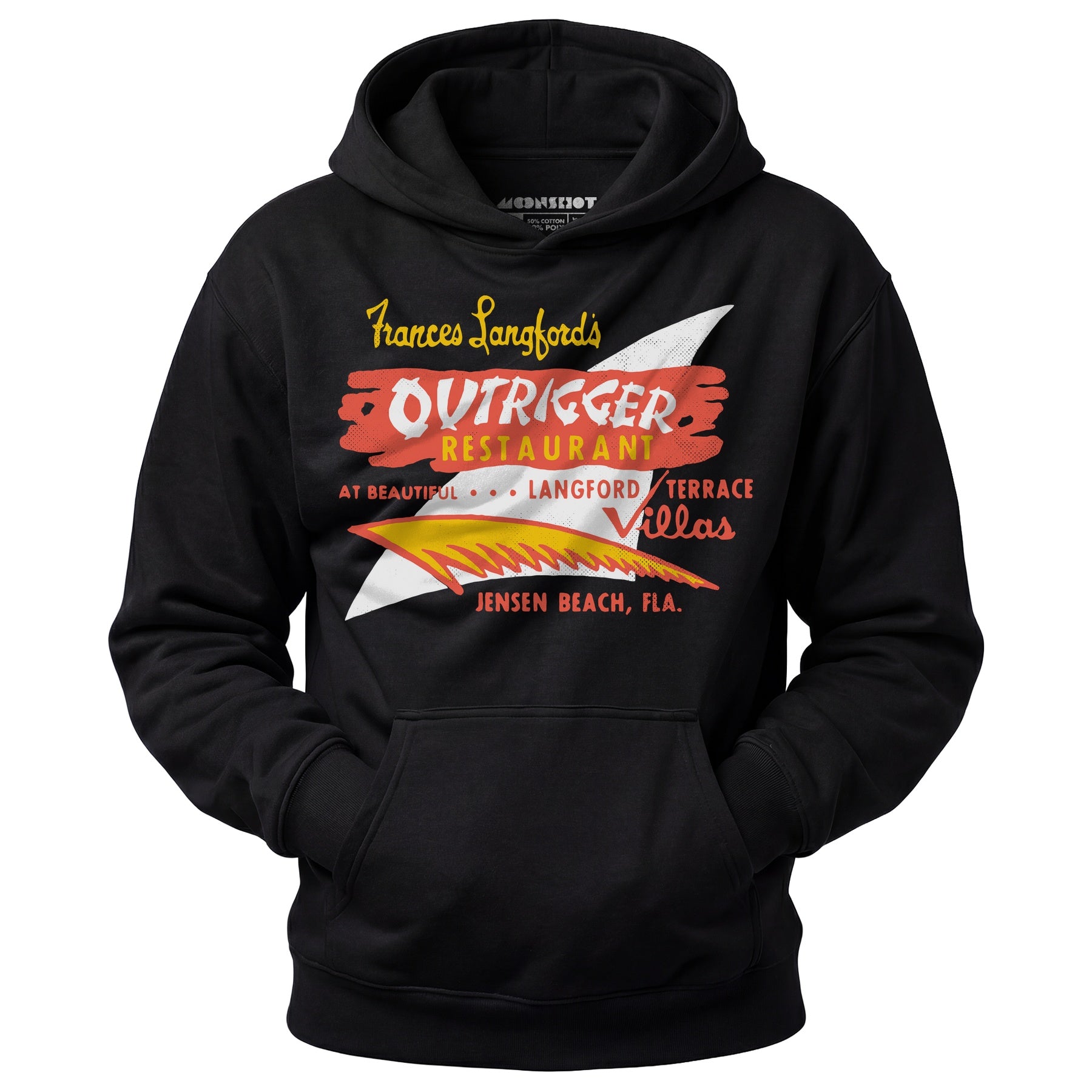 Outrigger - Jensen Beach, FL - Vintage Tiki Bar - Unisex Hoodie