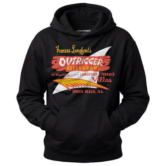 Outrigger - Jensen Beach, FL - Vintage Tiki Bar - Unisex Hoodie