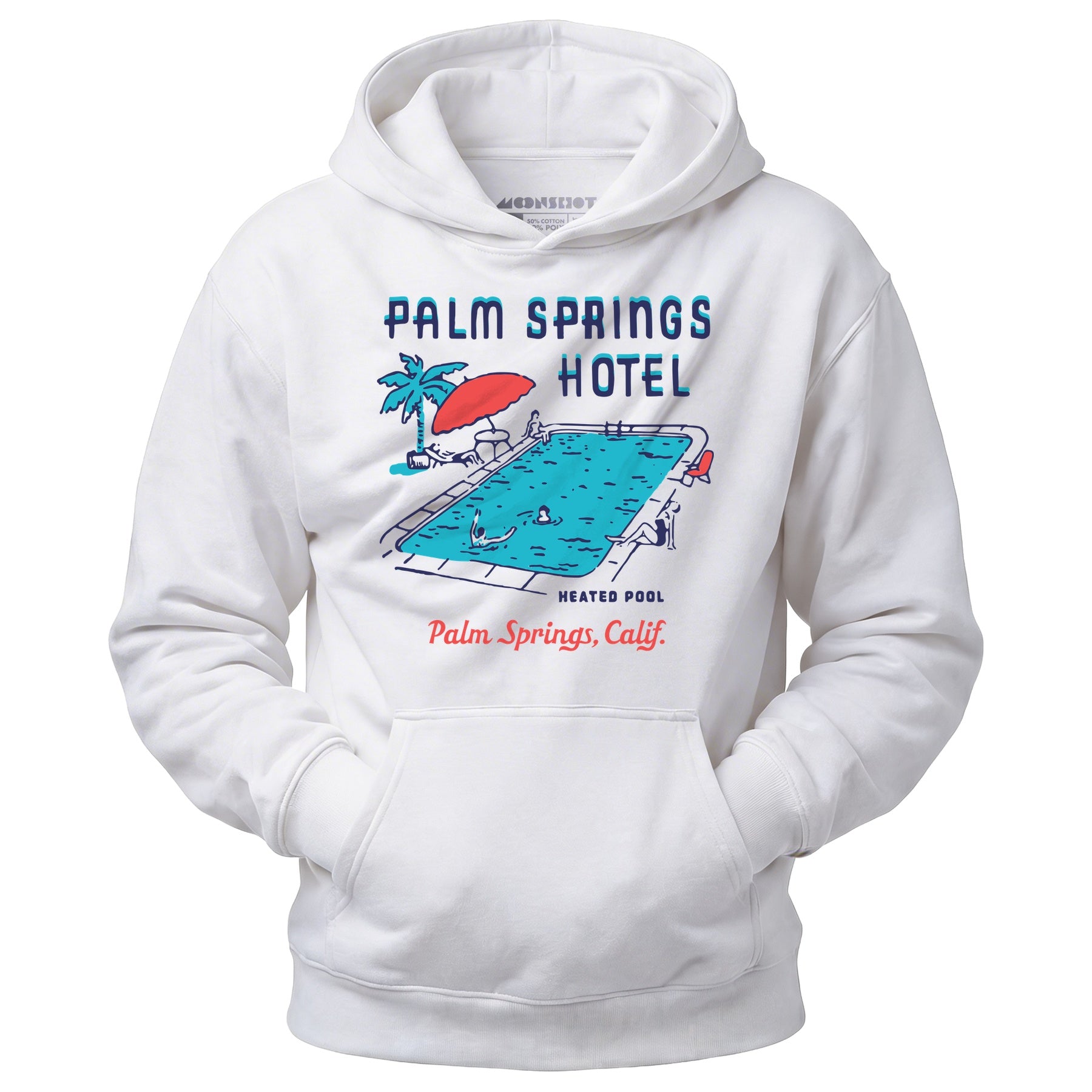 Palm Springs Hotel Pool - Vintage Greater Palm Springs, CA - Unisex Hoodie