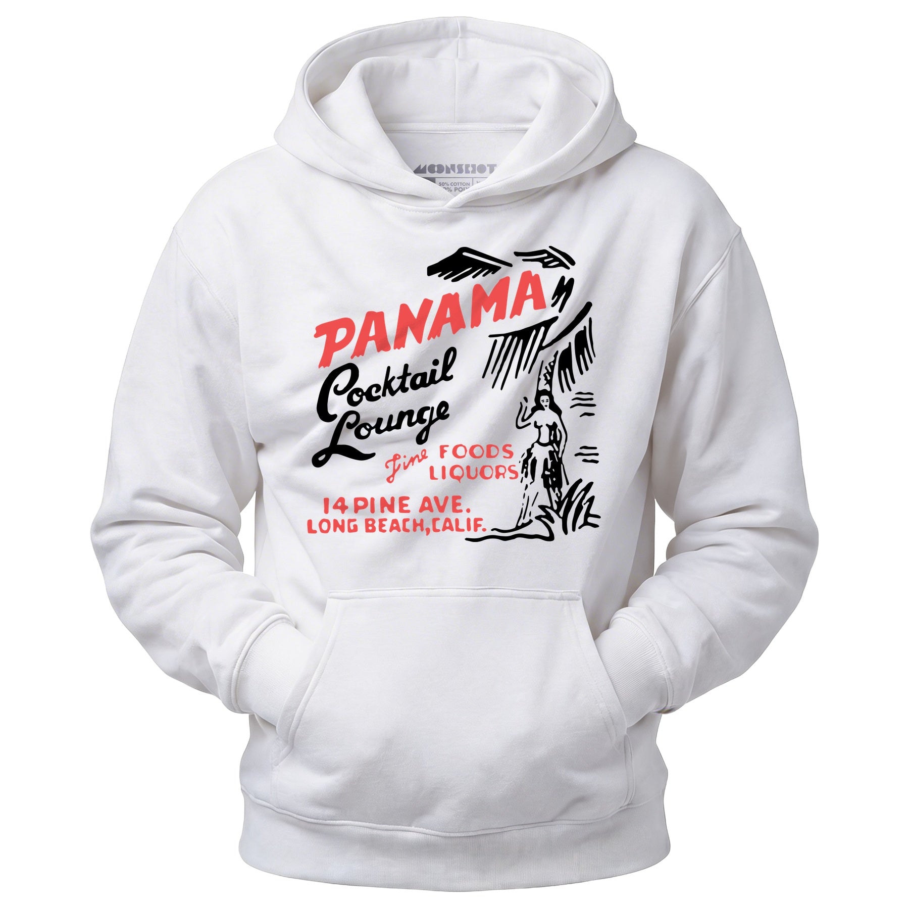 Panama Cocktail Lounge v2 - Long Beach, CA - Vintage Tiki Bar - Unisex Hoodie