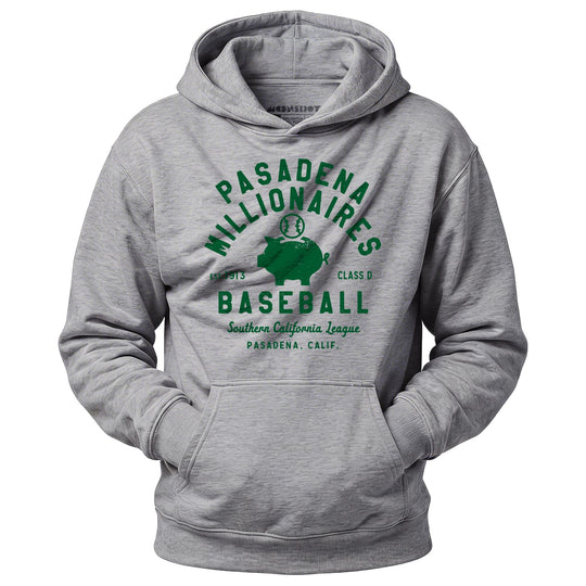 Pasadena Millionaires - California - Vintage Defunct Baseball Teams - Unisex Hoodie