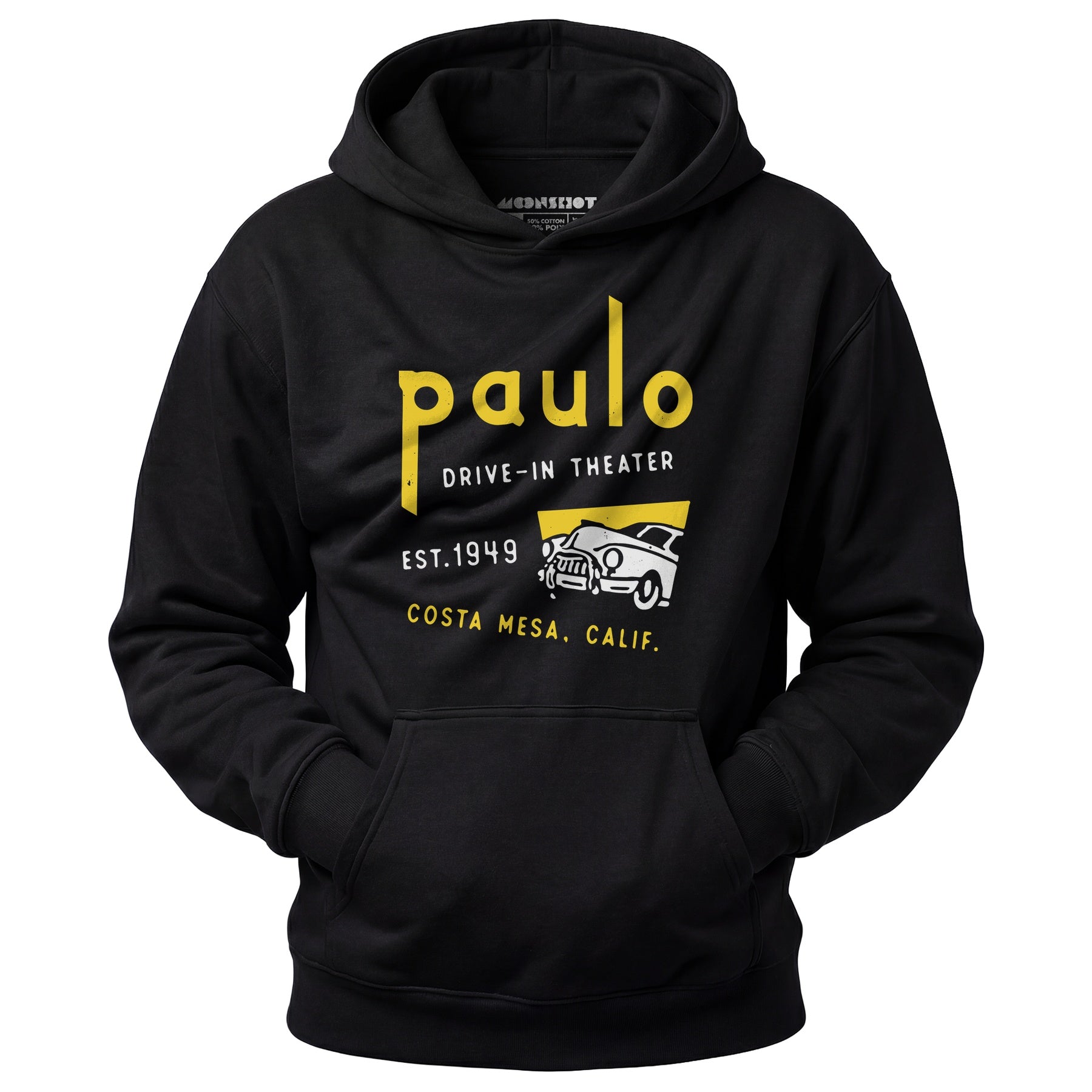 Paulo - Costa Mesa, CA - Vintage Drive-In Movie Theater - Unisex Hoodie