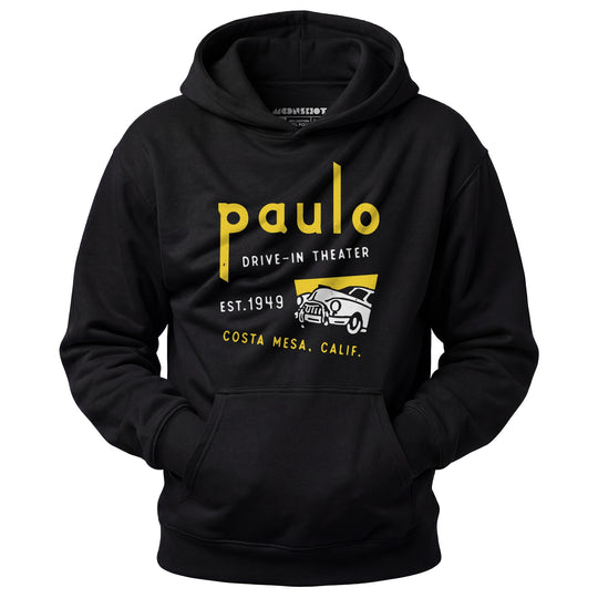 Paulo - Costa Mesa, CA - Vintage Drive-In Movie Theater - Unisex Hoodie