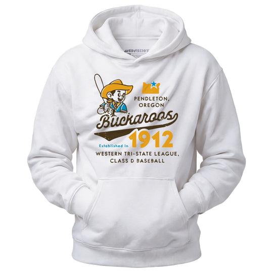 Pendleton Buckaroos - Oregon - Vintage Defunct Baseball Teams - Unisex Hoodie