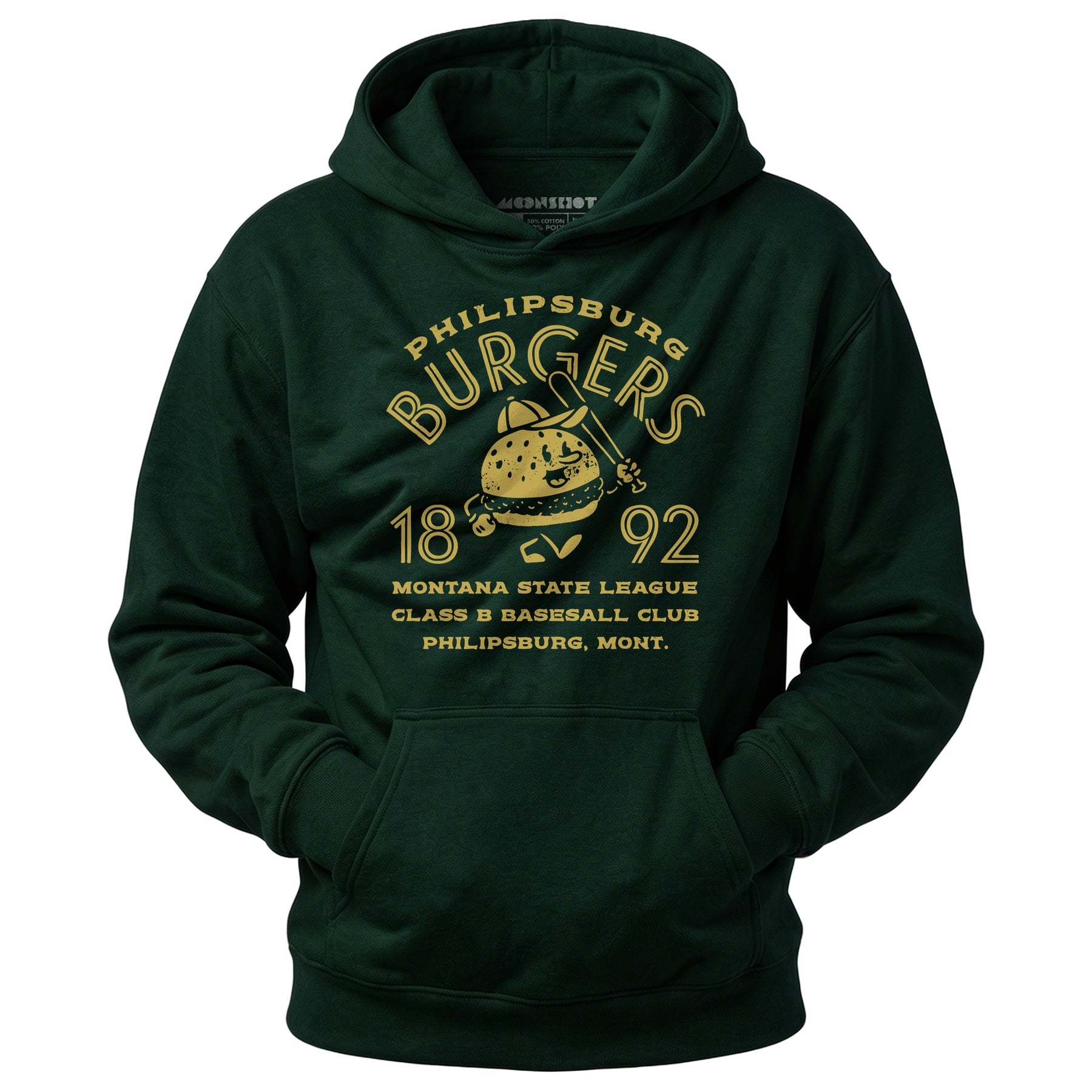 Philipsburg Burgers - Montana - Vintage Defunct Baseball Teams - Unisex Hoodie