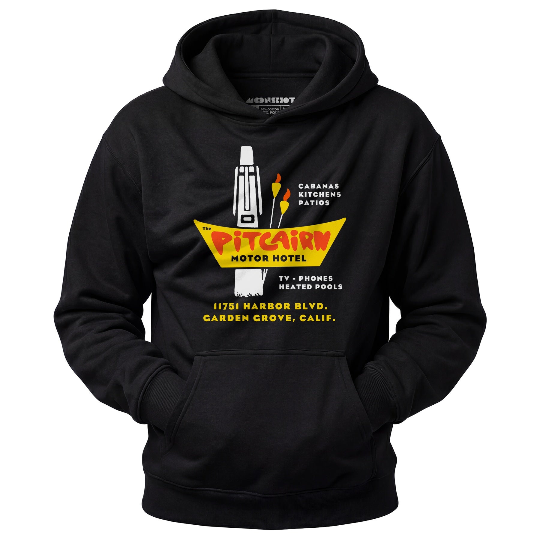 Pitcairn Motor Hotel - Garden Grove, CA - Vintage Hotel - Unisex Hoodie