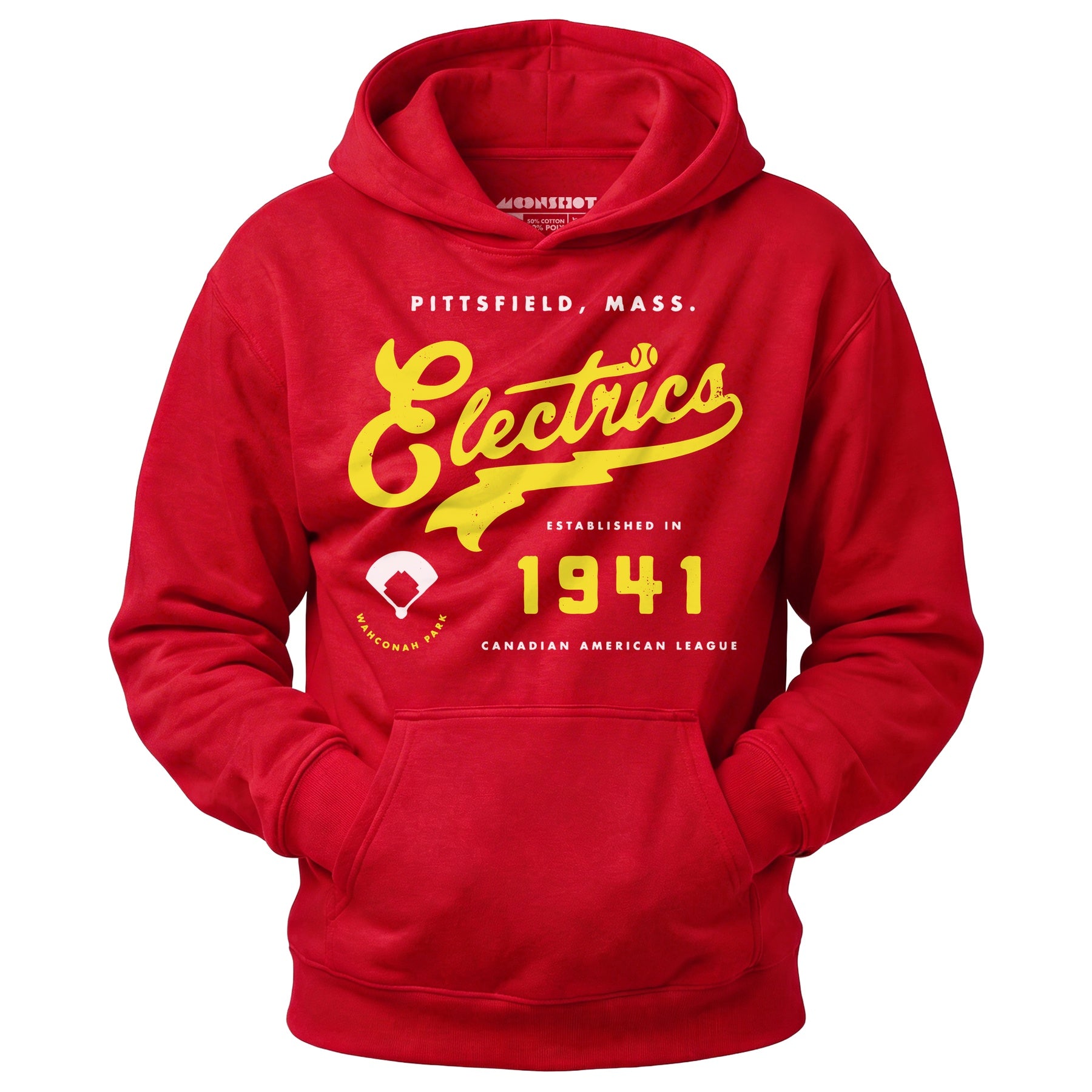 Pittsfield Electrics - Massachusetts - Vintage Defunct Baseball Teams - Unisex Hoodie