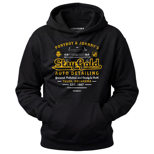 Ponyboy & Johnny's Stay Gold Auto Detailing - Unisex Hoodie