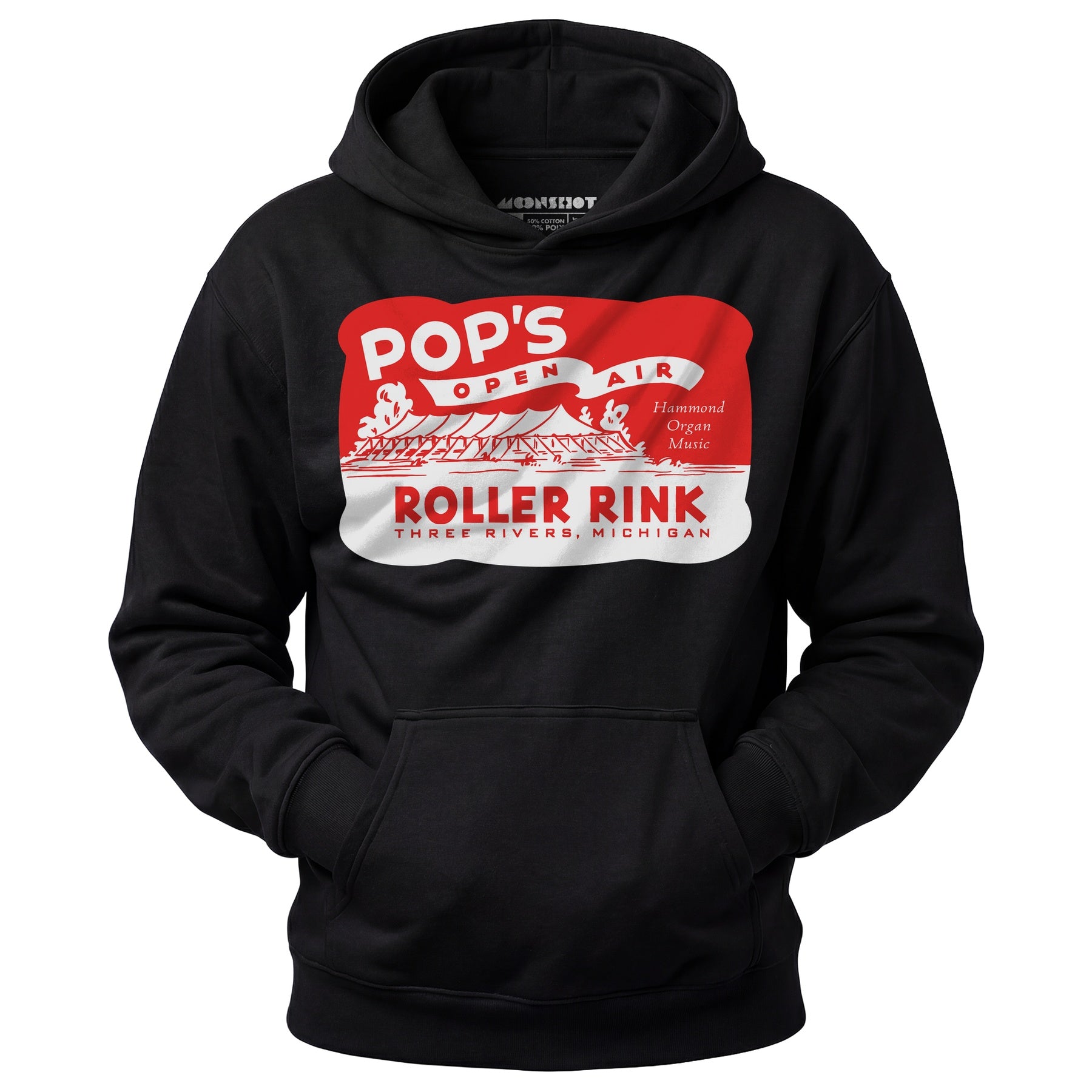 Pop's - Three Rivers, MI - Vintage Roller Rink - Unisex Hoodie