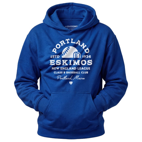 Portland Eskimos - Maine - Vintage Defunct Baseball Teams - Unisex Hoodie