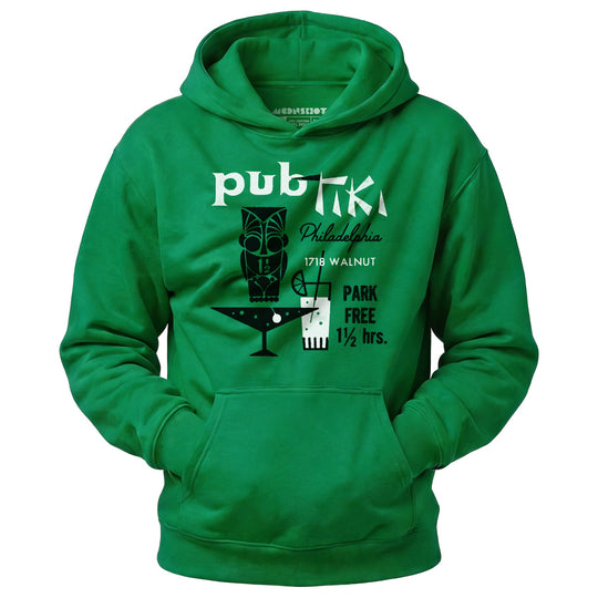Pub Tiki - Philadelphia, PA - Vintage Tiki Bar - Unisex Hoodie