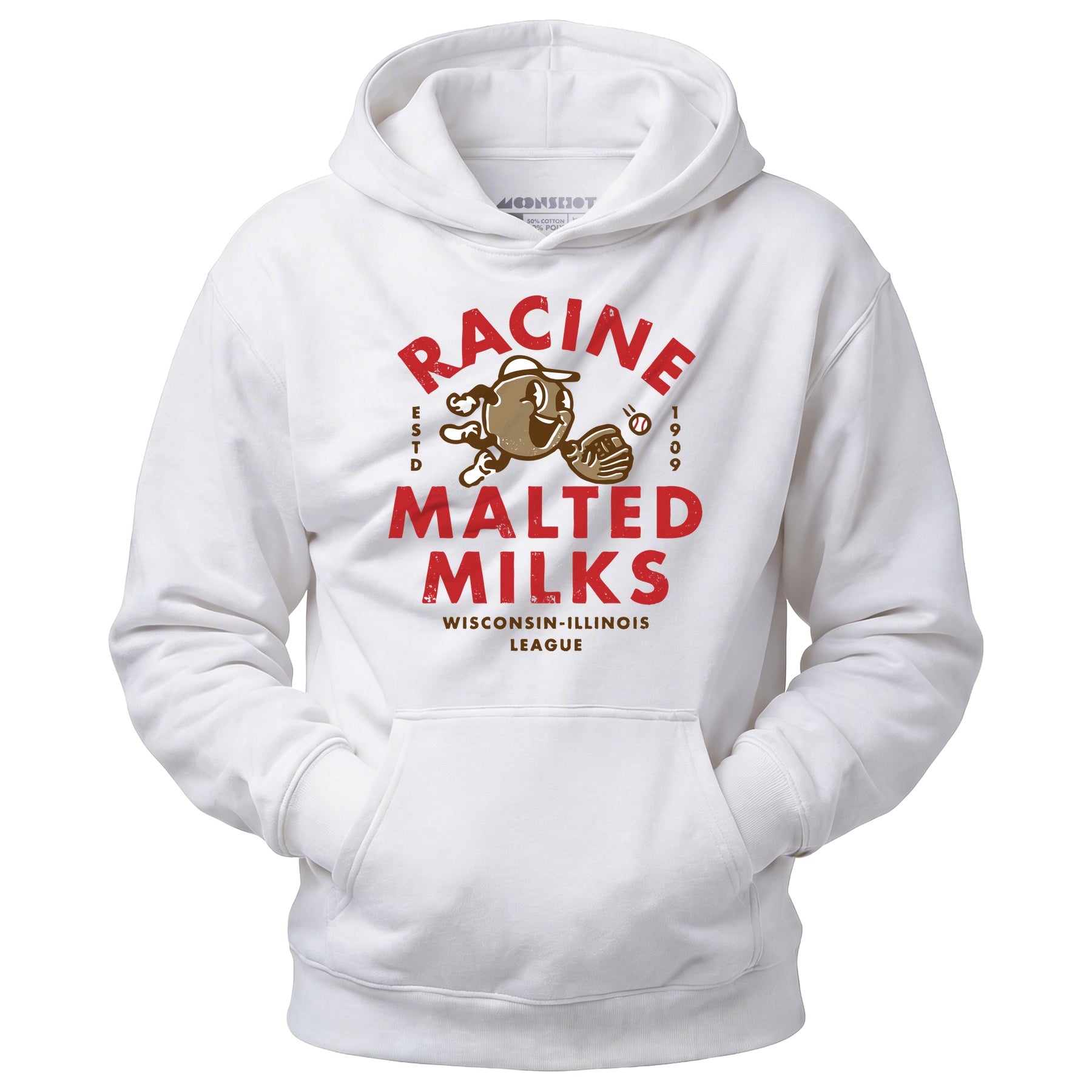 Racine Malted Milks- Wisconsin - Vintage Defunct Baseball Teams - Unisex Hoodie