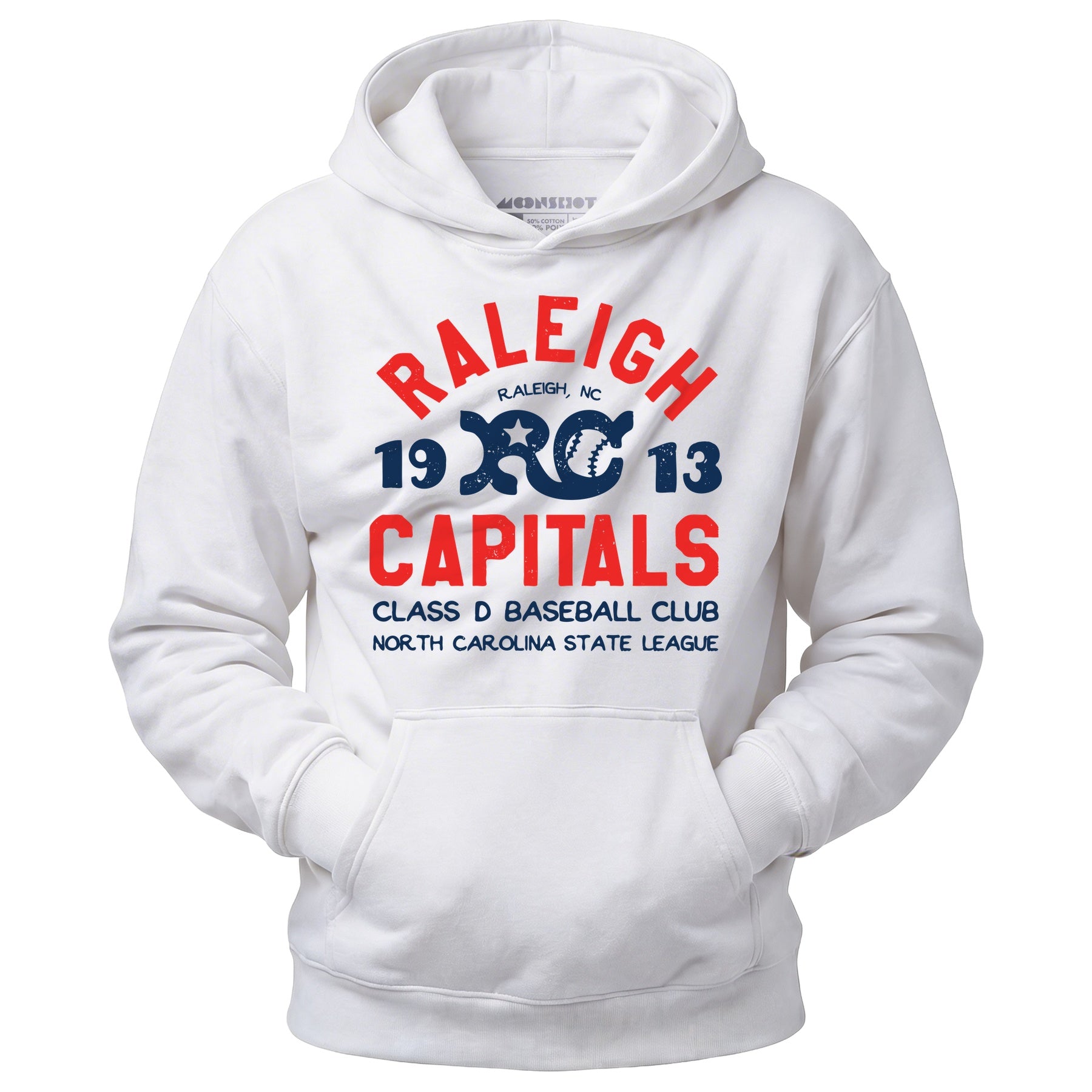 Raleigh Capitals - North Carolina - Vintage Defunct Baseball Teams - Unisex Hoodie