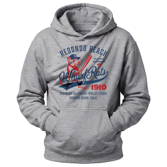 Redondo Beach Wharf Rats - California - Vintage Defunct Baseball Teams - Unisex Hoodie