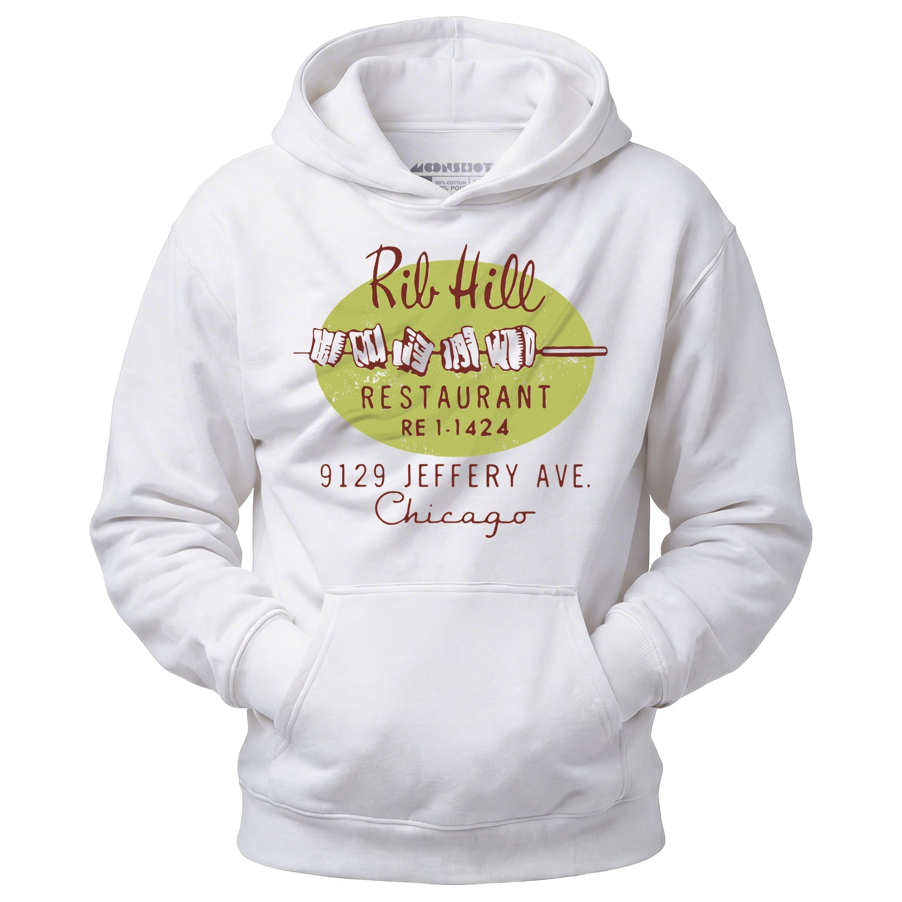 Rib Hill - Chicago, IL - Vintage Restaurant - Unisex Hoodie