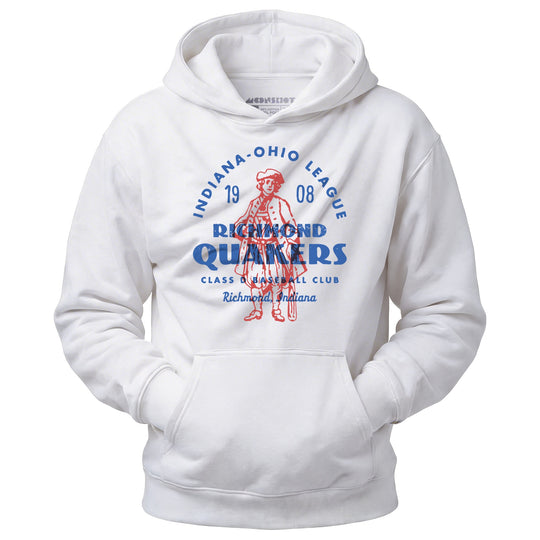 Richmond Quakers - Indiana - Vintage Defunct Baseball Teams - Unisex Hoodie