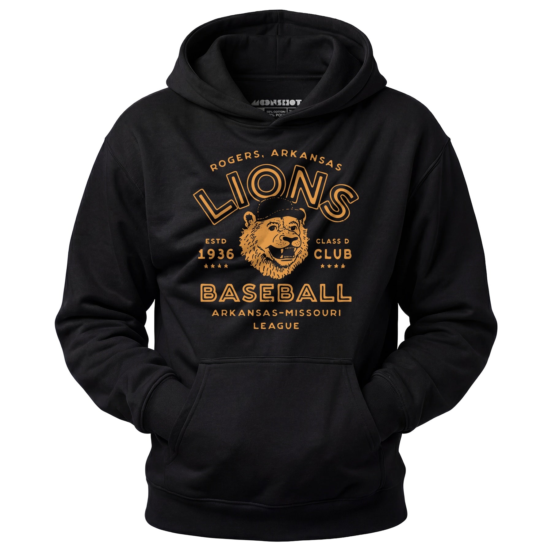 Rogers Lions - Arkansas - Vintage Defunct Baseball Teams - Unisex Hoodie