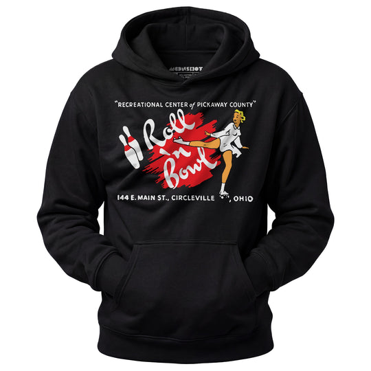 Roll 'n Bowl - Circleville, OH - Vintage Bowling Alley - Unisex Hoodie