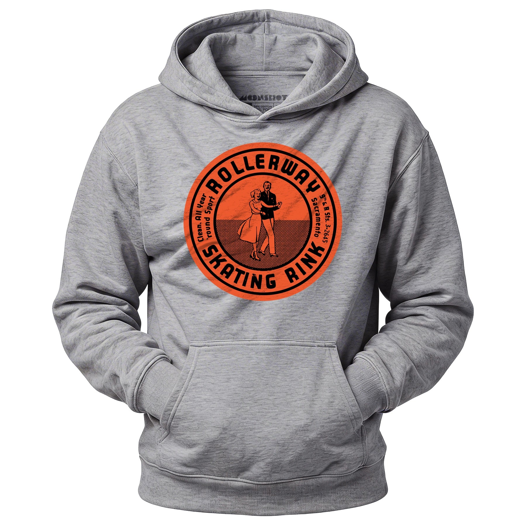 Rollerway - Sacramento, CA - Vintage Roller Rink - Unisex Hoodie