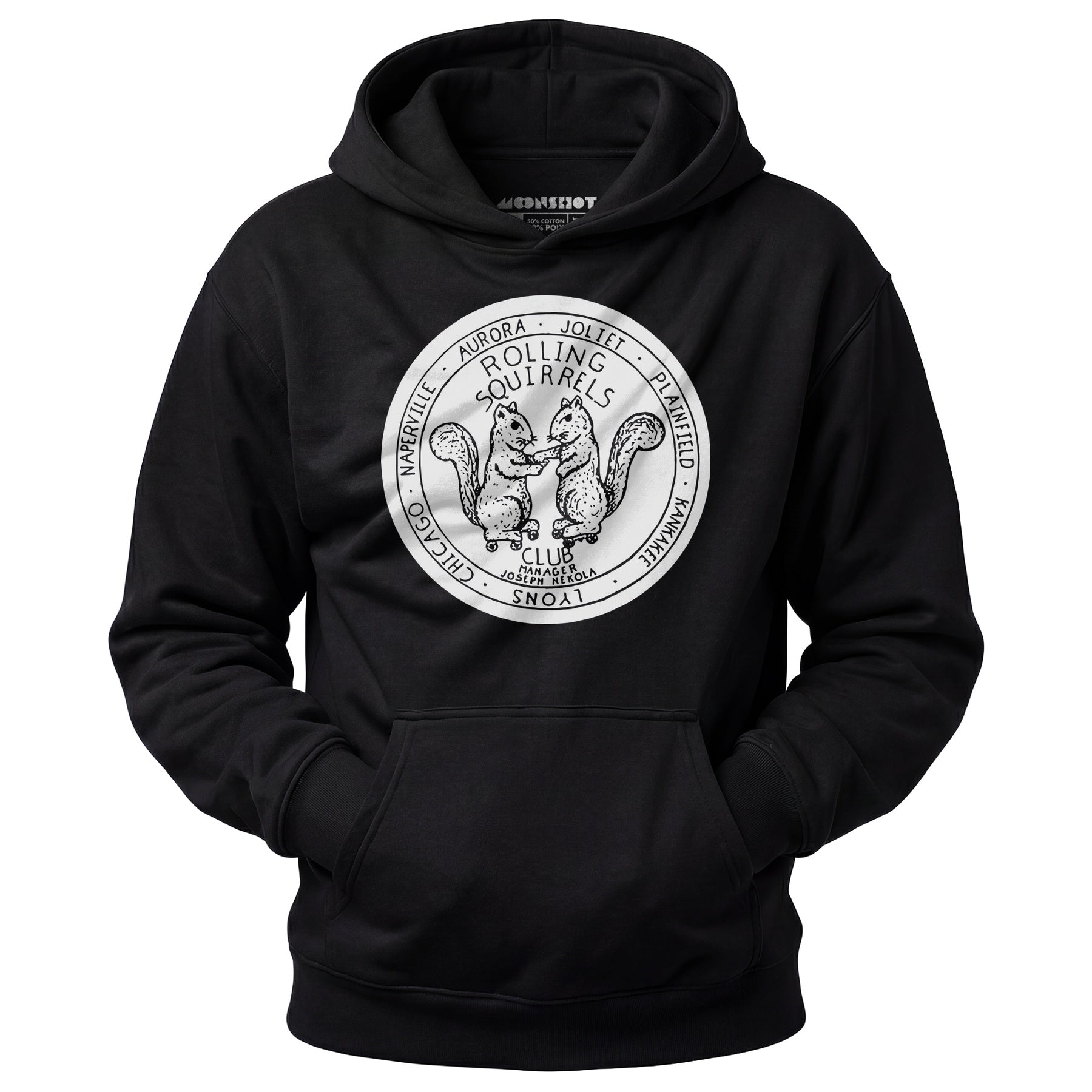 Rolling Squirrels - Illinois - Vintage Roller Rink - Unisex Hoodie