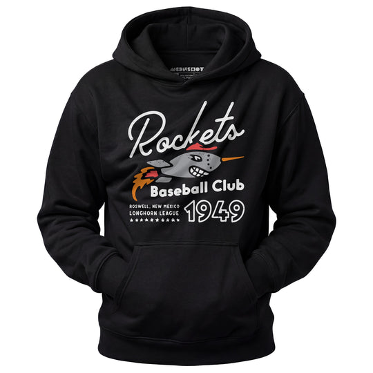 Roswell Rockets - New Mexico - Vintage Defunct Baseball Teams - Unisex Hoodie