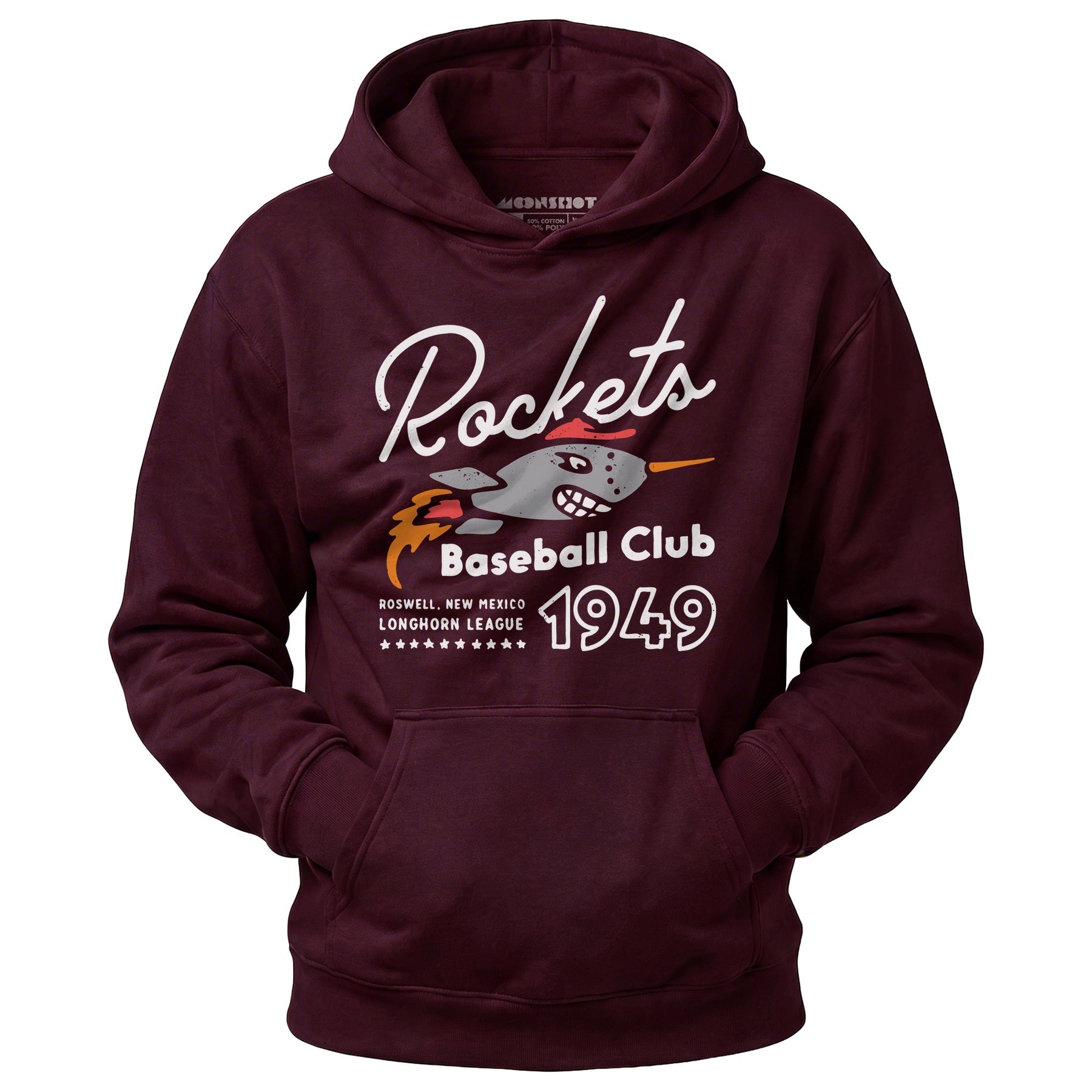 Roswell Rockets - New Mexico - Vintage Defunct Baseball Teams - Unisex Hoodie