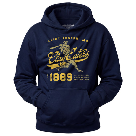 Saint Joseph Clay Eaters - Missouri - Vintage Defunct Baseball Teams - Unisex Hoodie