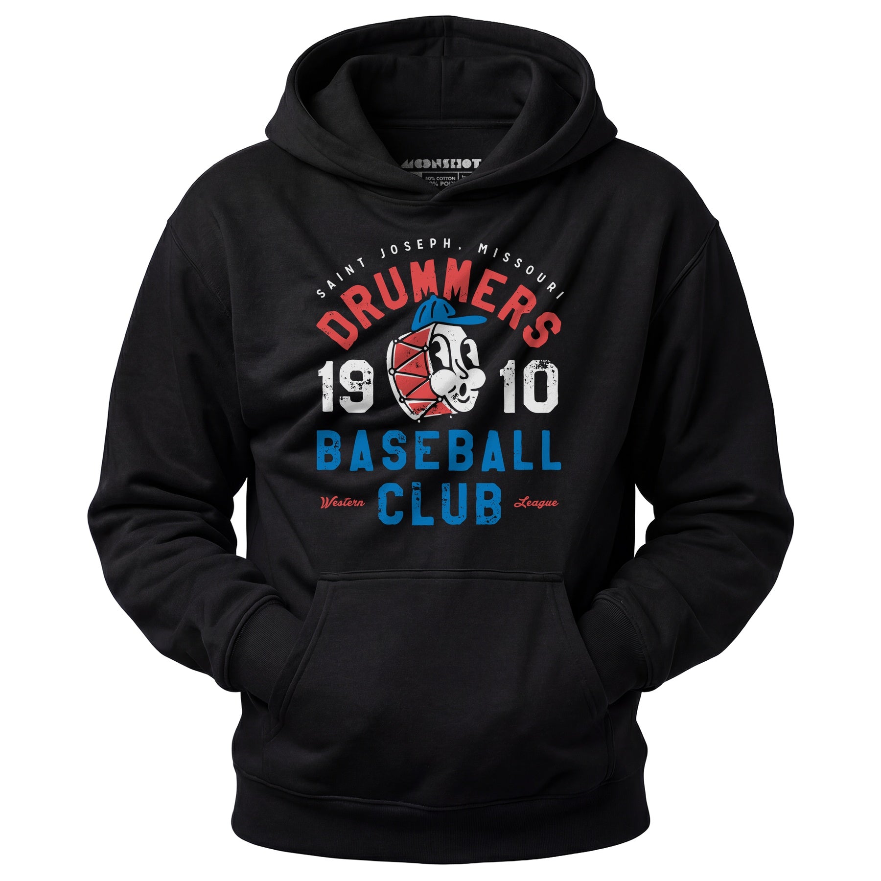 Saint Joseph Drummers - Missouri - Vintage Defunct Baseball Teams - Unisex Hoodie
