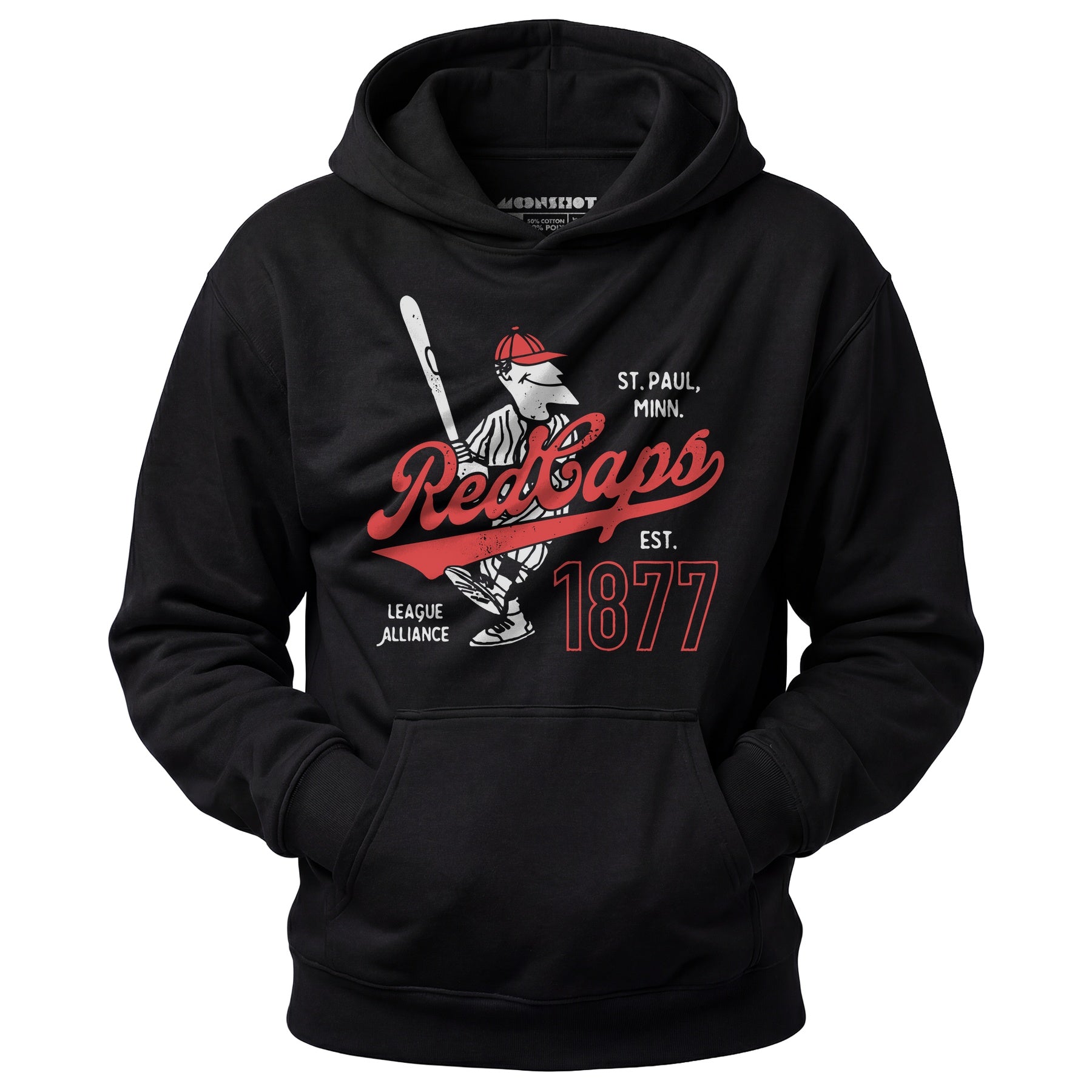Saint Paul Red Caps - Minnesota - Vintage Defunct Baseball Teams - Unisex Hoodie