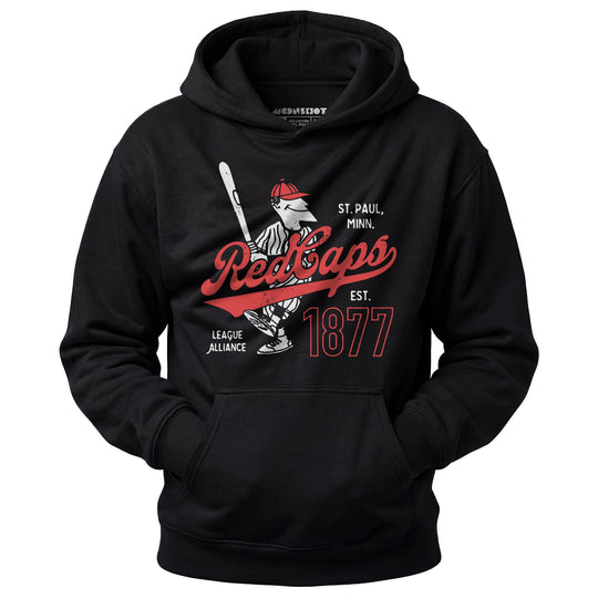 Saint Paul Red Caps - Minnesota - Vintage Defunct Baseball Teams - Unisex Hoodie