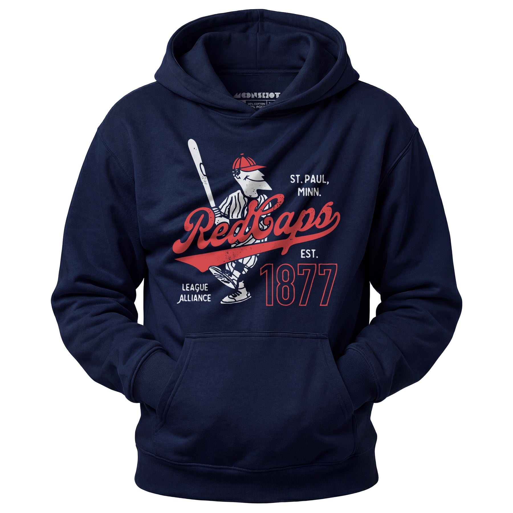 Saint Paul Red Caps - Minnesota - Vintage Defunct Baseball Teams - Unisex Hoodie