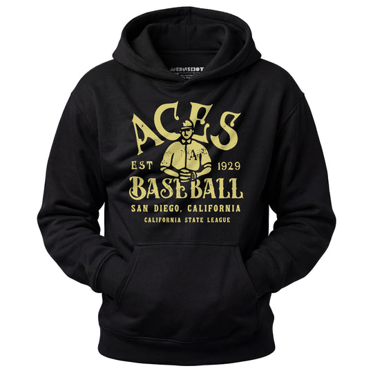 San Diego Aces - California - Vintage Defunct Baseball Teams - Unisex Hoodie