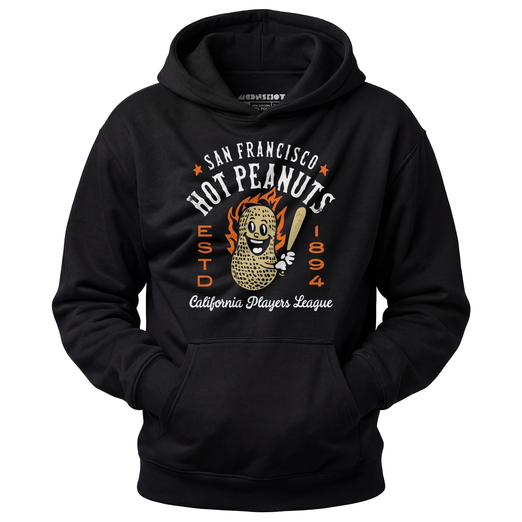 San Francisco Hot Peanuts - California - Vintage Defunct Baseball Teams - Unisex Hoodie