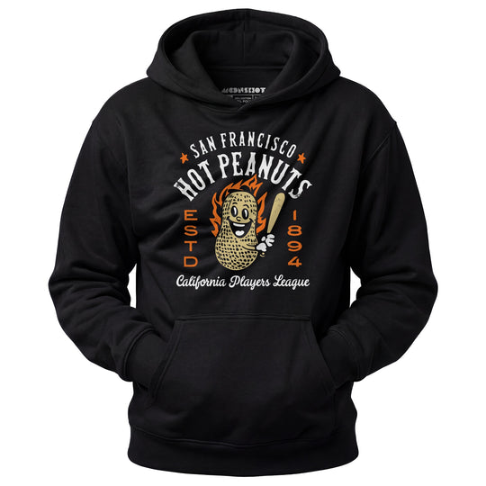 San Francisco Hot Peanuts - California - Vintage Defunct Baseball Teams - Unisex Hoodie