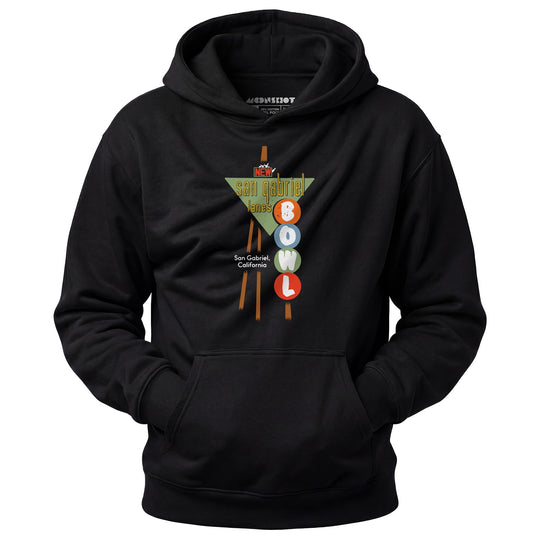 San Gabriel Lanes - San Gabriel, CA - Vintage Bowling Alley - Unisex Hoodie