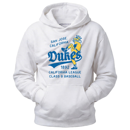 San Jose Dukes - California - Vintage Defunct Baseball Teams - Unisex Hoodie