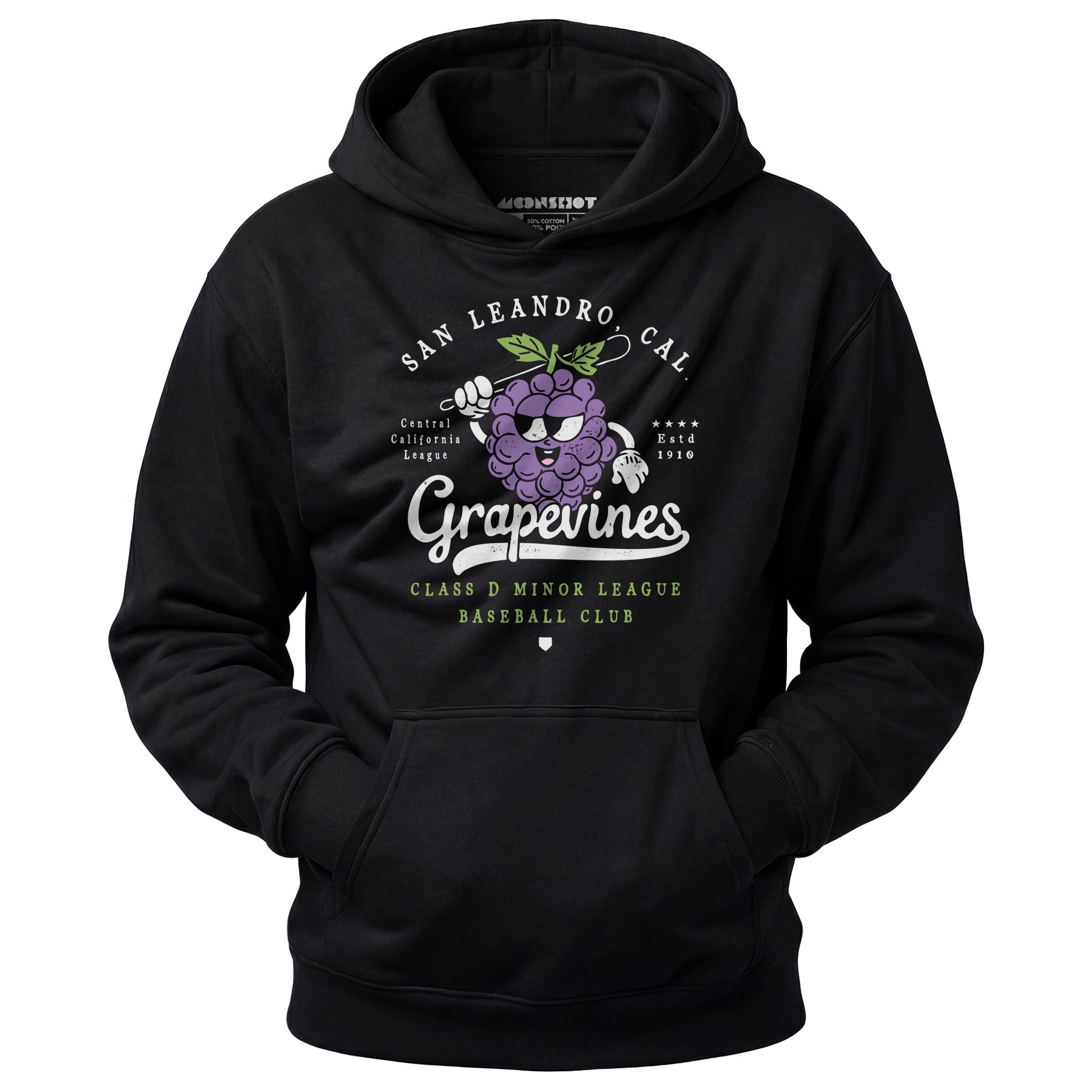San Leandro Grapevines - California - Vintage Defunct Baseball Teams - Unisex Hoodie