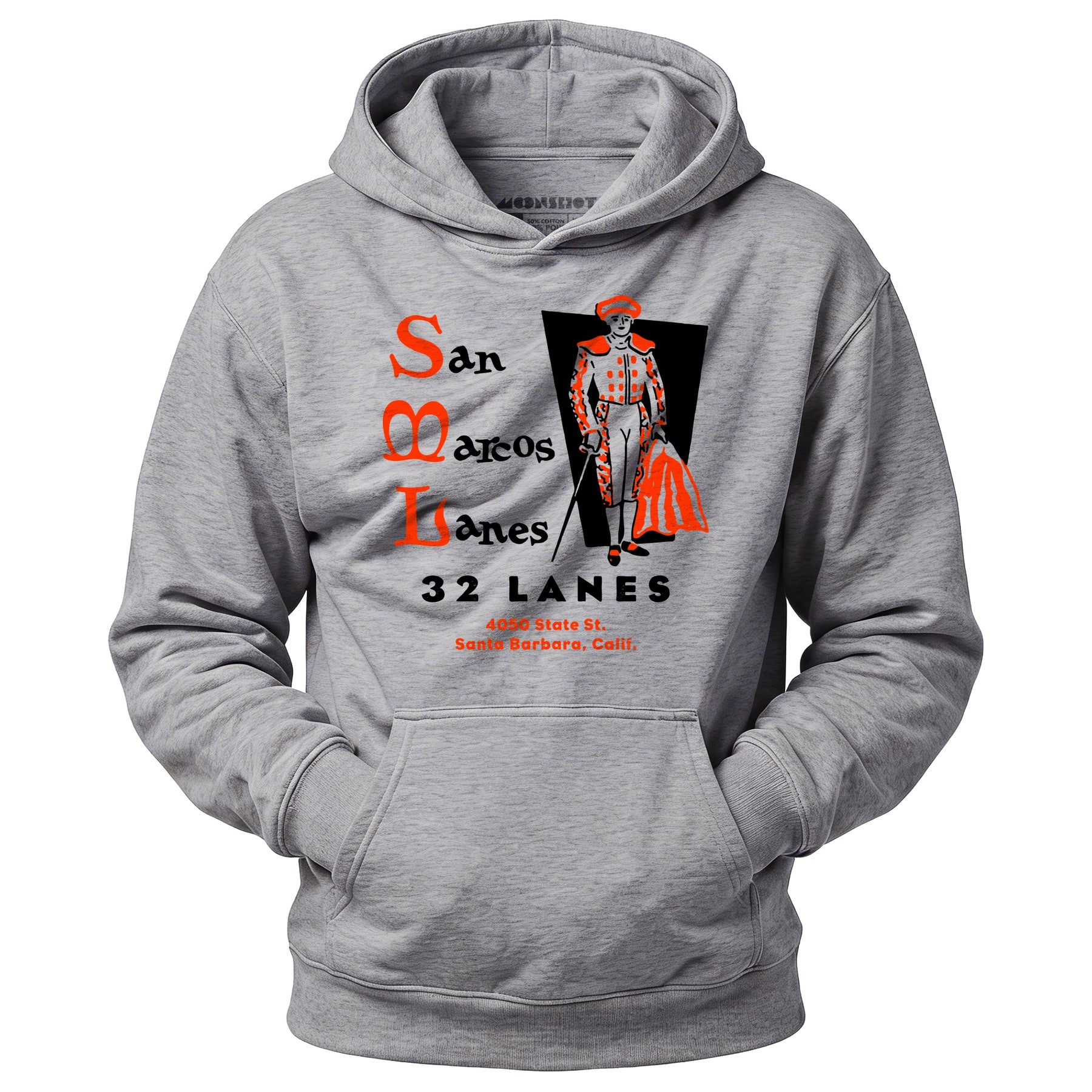 San Marcos Lanes - Santa Barbara, CA - Vintage Bowling Alley - Unisex Hoodie