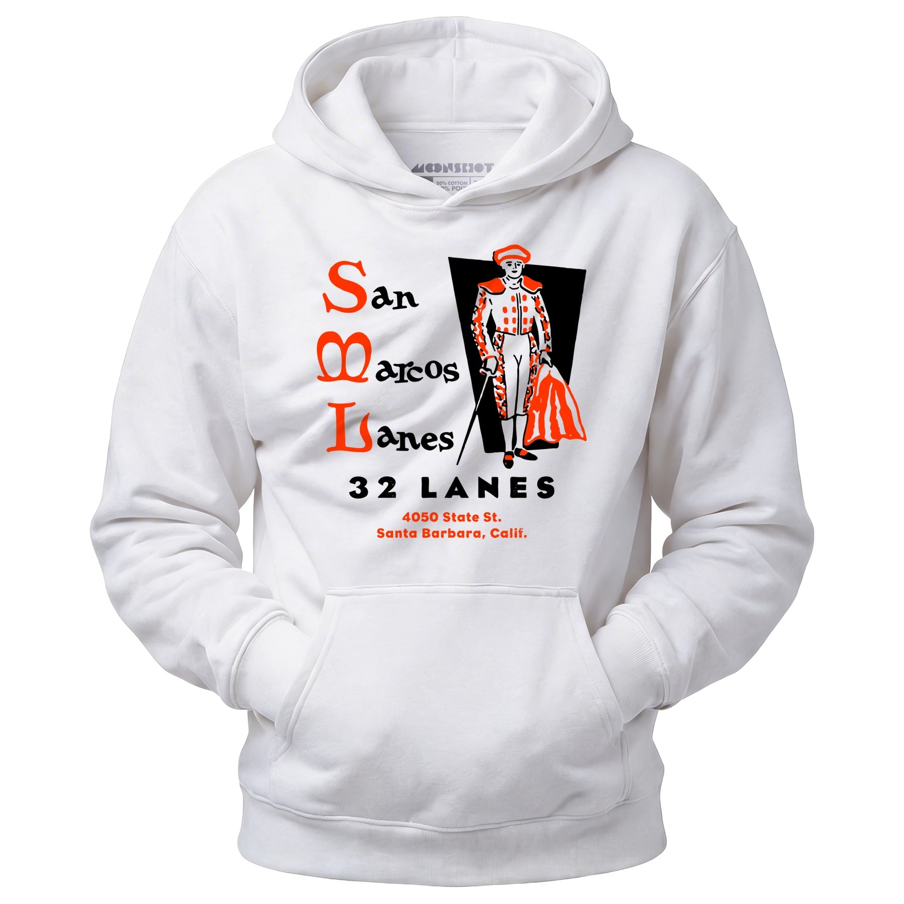 San Marcos Lanes - Santa Barbara, CA - Vintage Bowling Alley - Unisex Hoodie