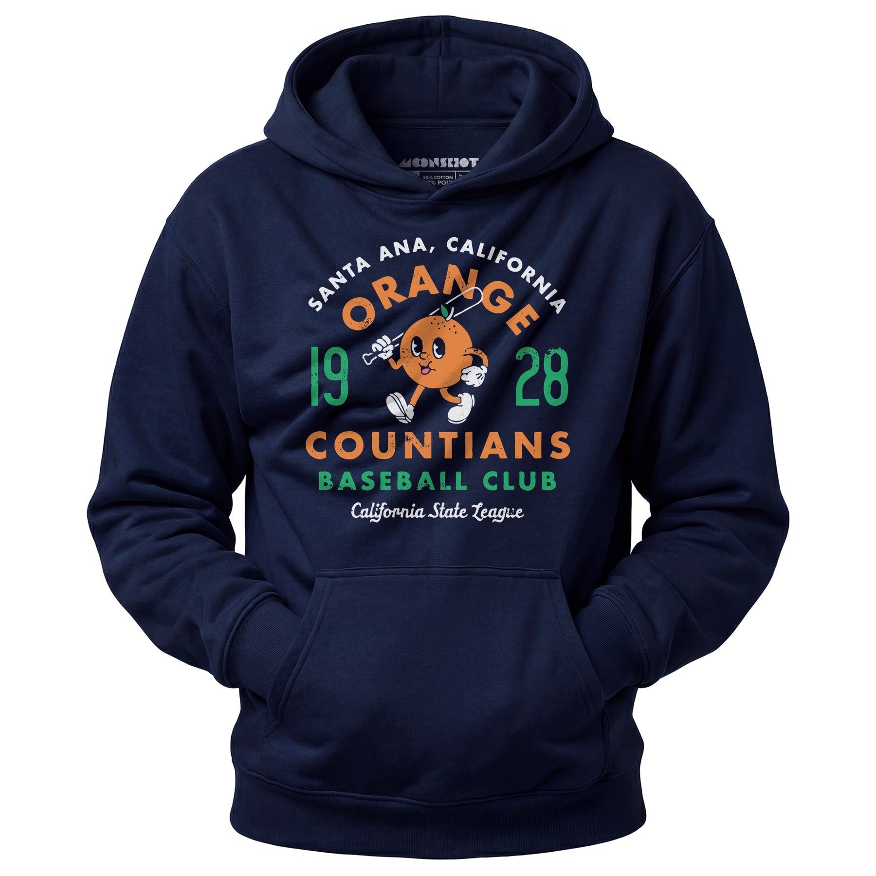 Santa Ana Orange Countians - California - Vintage Defunct Baseball Teams - Unisex Hoodie