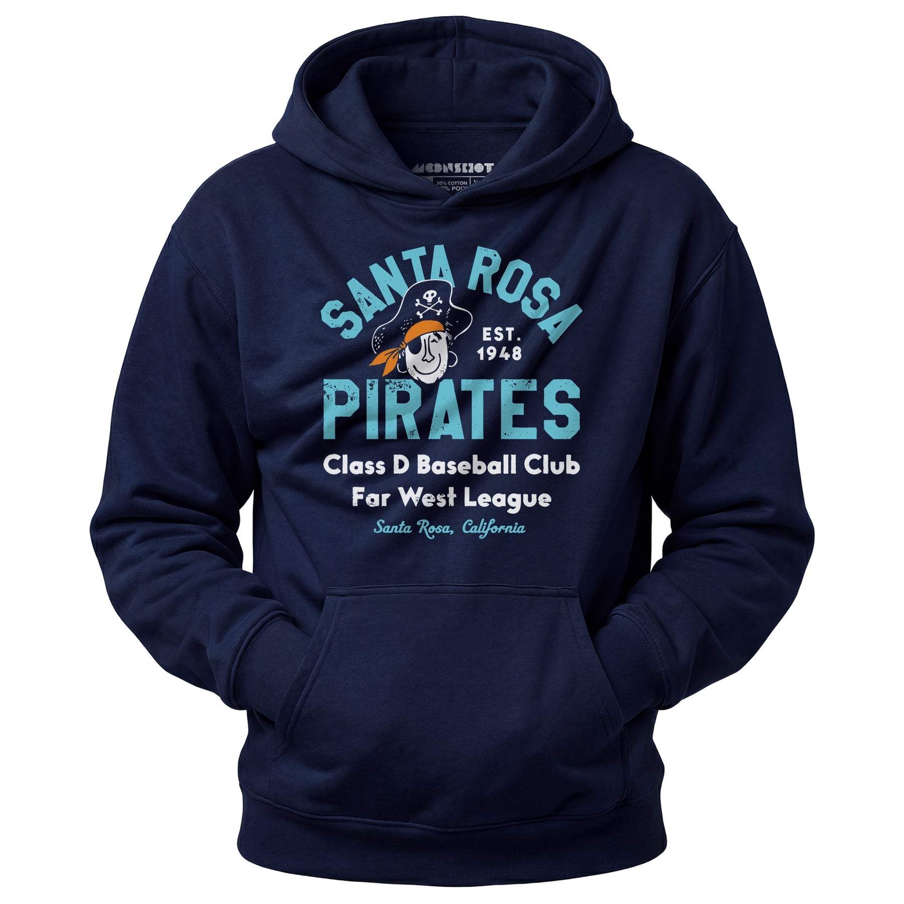 Santa Rosa Pirates - California - Vintage Defunct Baseball Teams - Unisex Hoodie