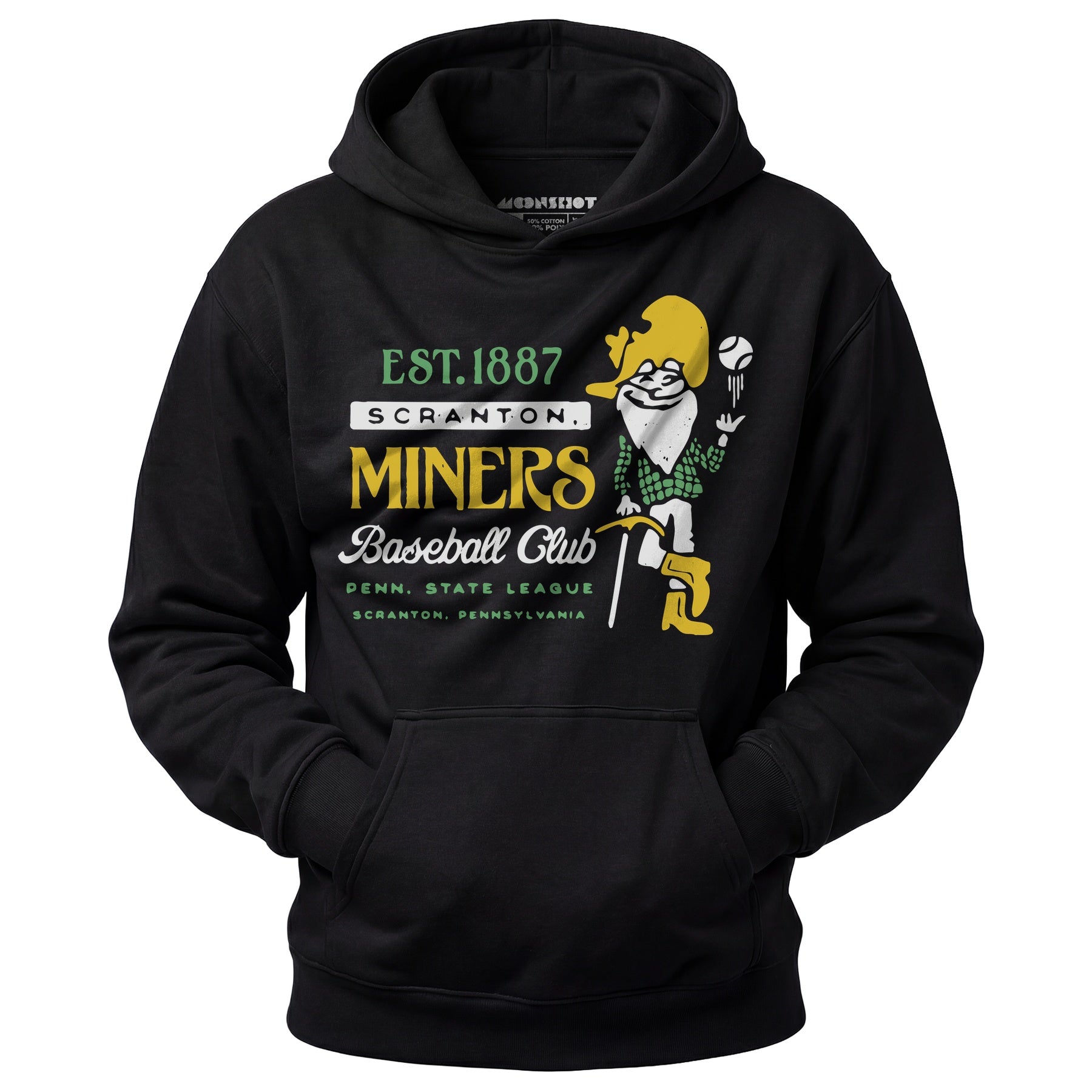 Scranton Miners - Pennsylvania - Vintage Defunct Baseball Teams - Unisex Hoodie