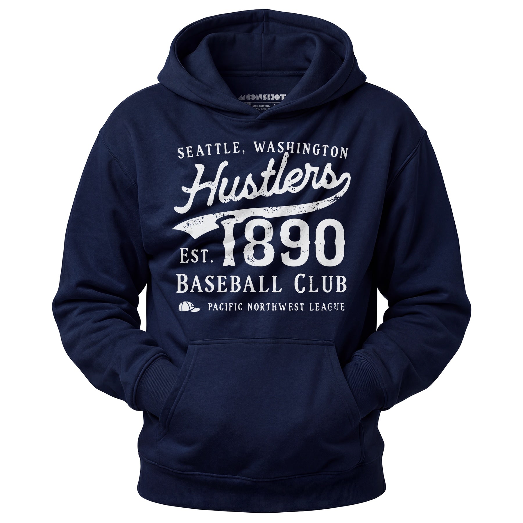 Seattle Hustlers - Washington - Vintage Defunct Baseball Teams - Unisex Hoodie