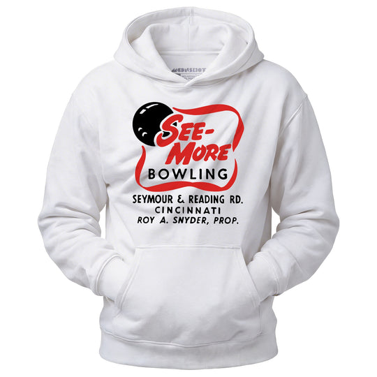 See-More Bowling - Cincinnati, OH - Vintage Bowling Alley - Unisex Hoodie