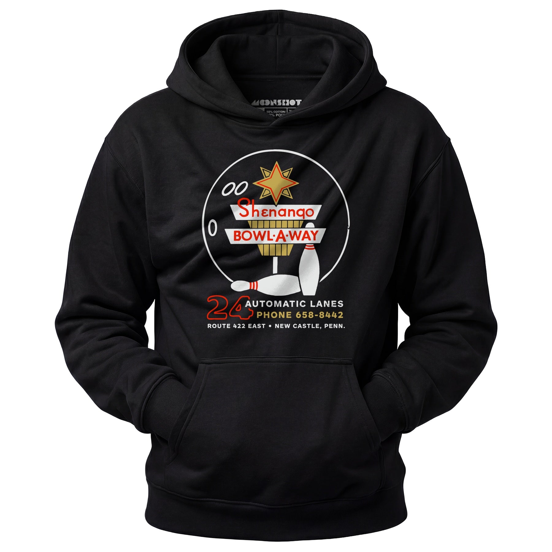 Shenango Bowl-a-Way - New Castle, PA - Vintage Bowling Alley - Unisex Hoodie