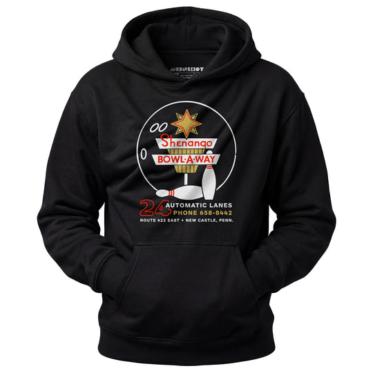 Shenango Bowl-a-Way - New Castle, PA - Vintage Bowling Alley - Unisex Hoodie