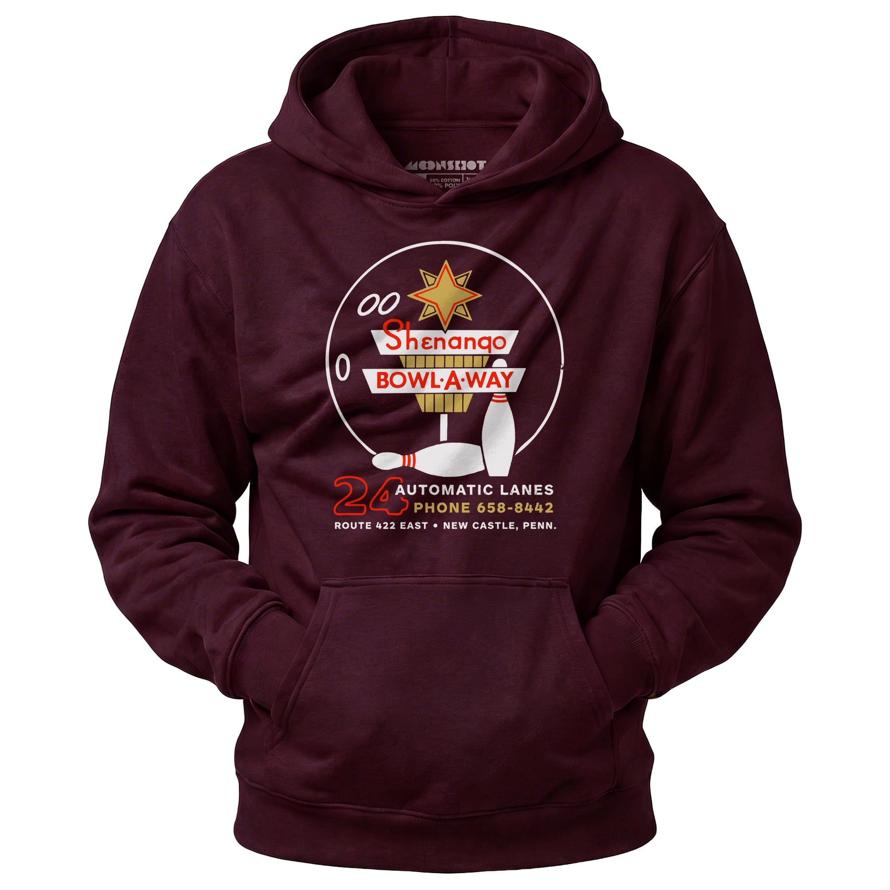 Shenango Bowl-a-Way - New Castle, PA - Vintage Bowling Alley - Unisex Hoodie